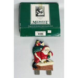 MIDWEST OF CANNON FALLS Door Knocker Topper Christmas Santa Chimney
